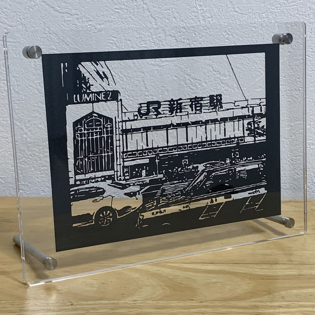 新宿駅の切り絵